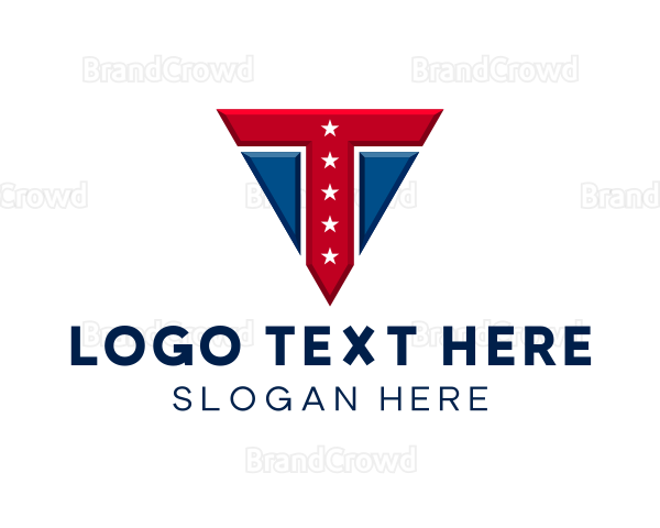 Patriotism Campaign Letter T Logo