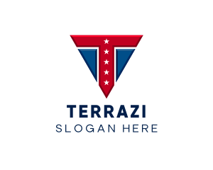 Patriotism Campaign Letter T  logo design