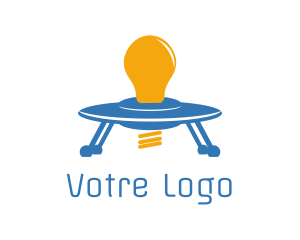 Light Bulb Spaceship Logo