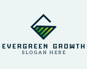 Growing - Corporate Statistics Letter G logo design