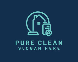 House Vacuum Cleaning logo design