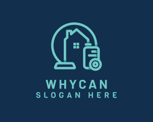 Janitorial - House Vacuum Cleaning logo design