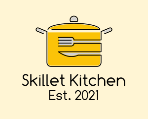 Kitchen Pot Utensil logo design