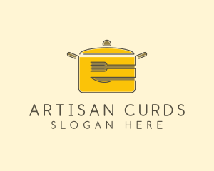 Kitchen Pot Utensil logo design