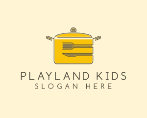 Kitchen Pot Utensil logo design