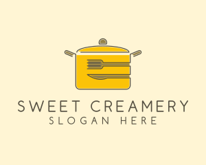 Kitchen Pot Utensil logo design