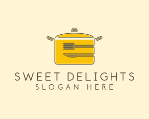 Kitchen Pot Utensil logo design