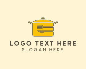 Kitchen Pot Utensil logo design