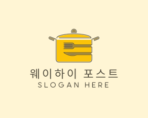 Kitchen Pot Utensil logo design