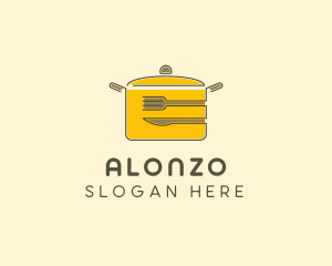 Kitchen Pot Utensil logo design