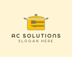 Kitchen Pot Utensil logo design