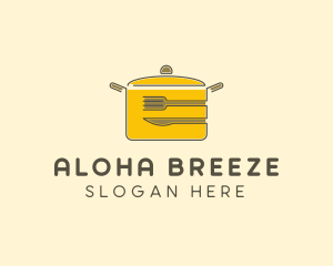 Kitchen Pot Utensil logo design