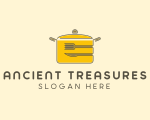 Kitchen Pot Utensil logo design