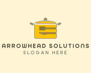 Kitchen Pot Utensil logo design