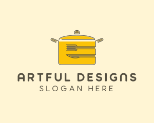 Kitchen Pot Utensil logo design