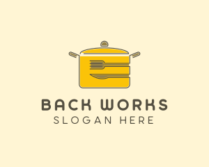 Kitchen Pot Utensil logo design