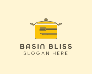 Kitchen Pot Utensil logo design