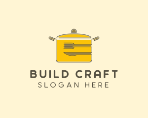 Kitchen Pot Utensil logo design