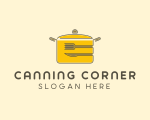 Kitchen Pot Utensil logo design