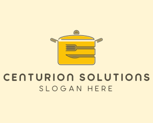 Kitchen Pot Utensil logo design