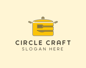 Kitchen Pot Utensil logo design