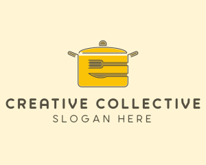 Kitchen Pot Utensil logo design