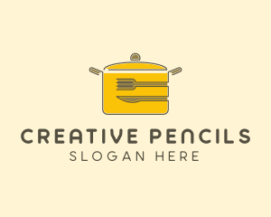 Kitchen Pot Utensil logo design