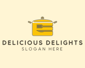 Kitchen Pot Utensil logo design