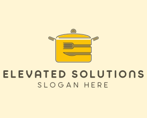 Kitchen Pot Utensil logo design