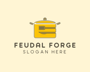 Kitchen Pot Utensil logo design