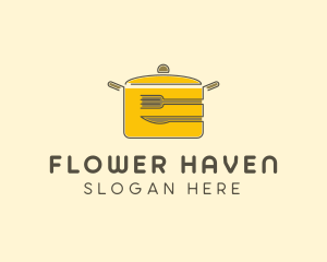 Kitchen Pot Utensil logo design