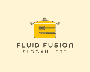 Kitchen Pot Utensil logo design