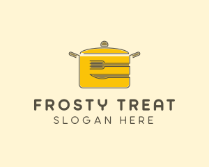 Kitchen Pot Utensil logo design