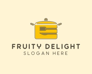 Kitchen Pot Utensil logo design