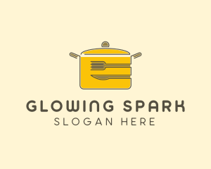 Kitchen Pot Utensil logo design