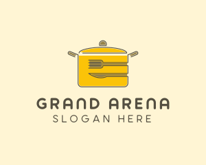 Kitchen Pot Utensil logo design