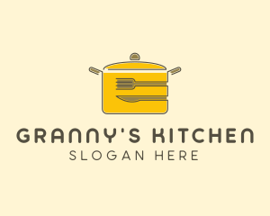 Kitchen Pot Utensil logo design