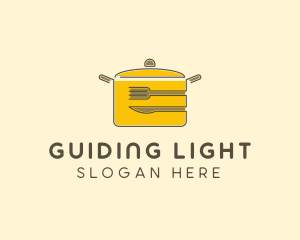 Kitchen Pot Utensil logo design