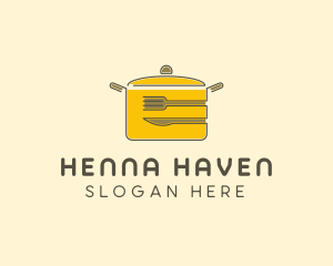 Kitchen Pot Utensil logo design