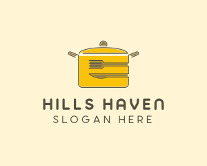 Kitchen Pot Utensil logo design