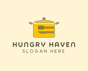 Kitchen Pot Utensil logo design