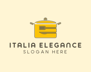 Kitchen Pot Utensil logo design