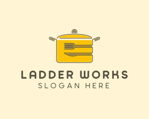 Kitchen Pot Utensil logo design