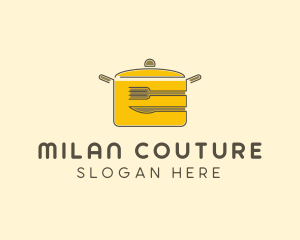 Kitchen Pot Utensil logo design