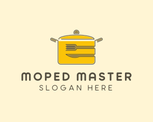 Kitchen Pot Utensil logo design