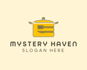 Kitchen Pot Utensil logo design