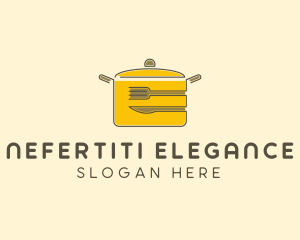 Kitchen Pot Utensil logo design