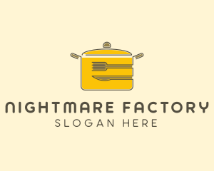 Kitchen Pot Utensil logo design