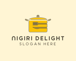 Kitchen Pot Utensil logo design