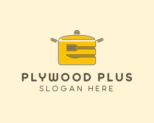 Kitchen Pot Utensil logo design